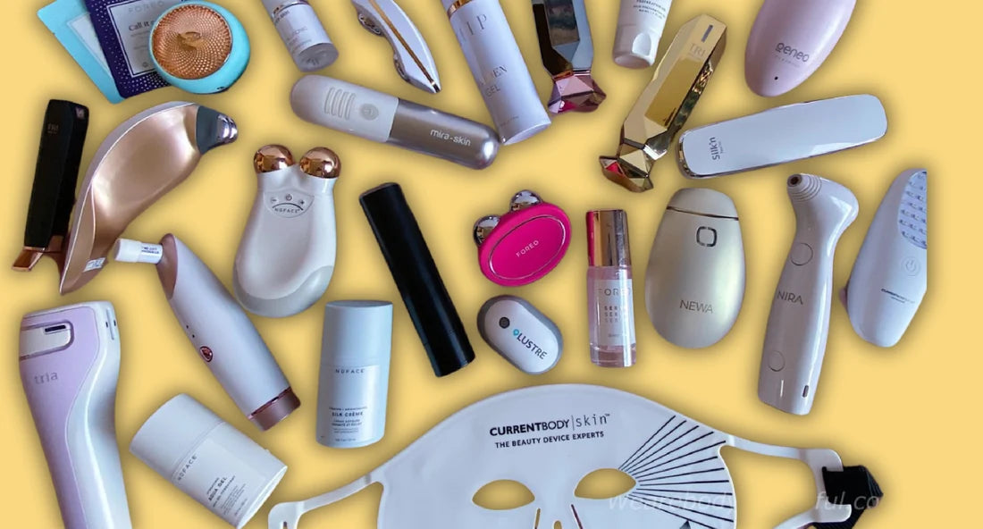 An array of at-home beauty devices